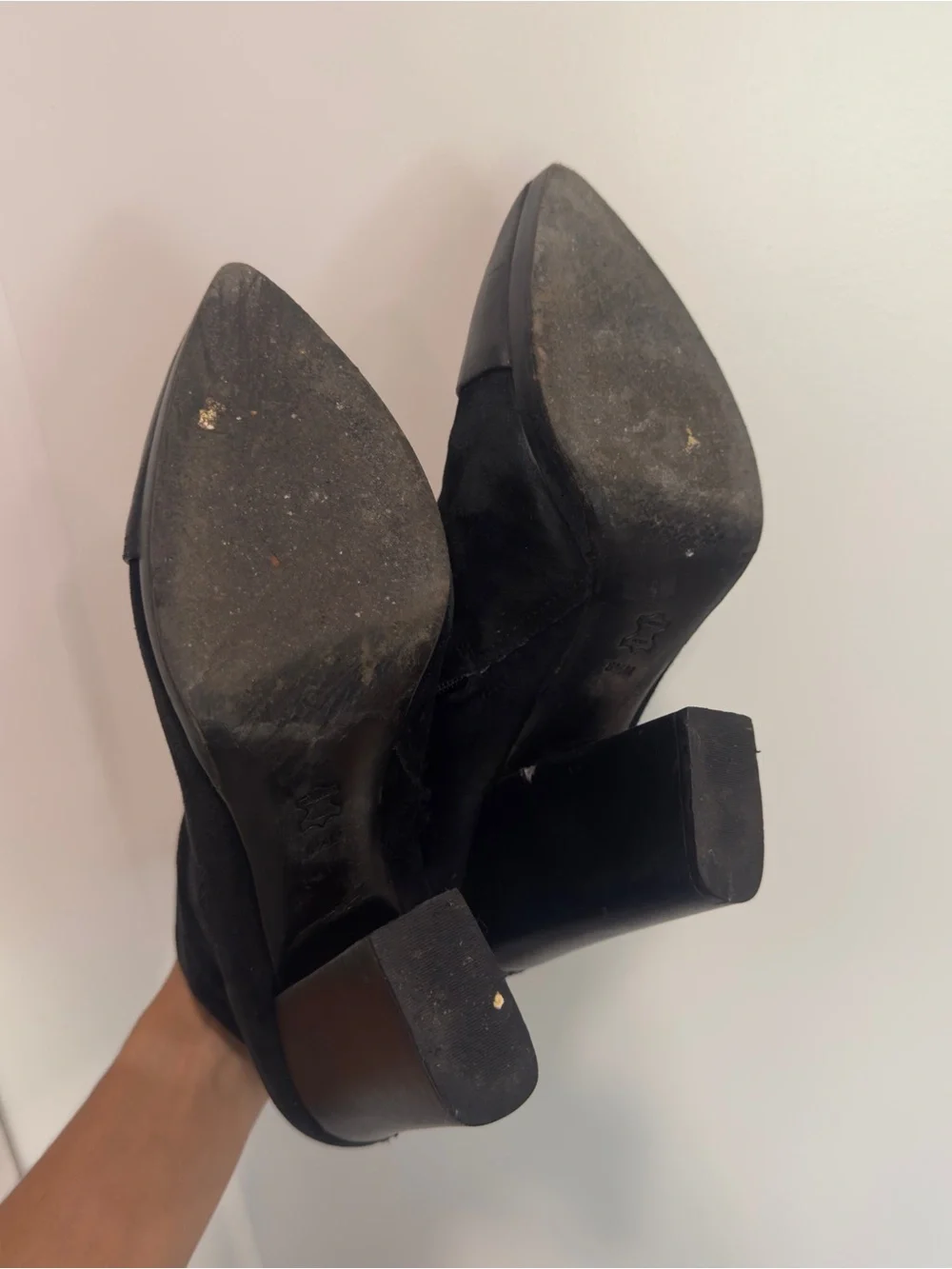 Tory Burch Black Suede & Leather Cap-Toe Ankle Boots